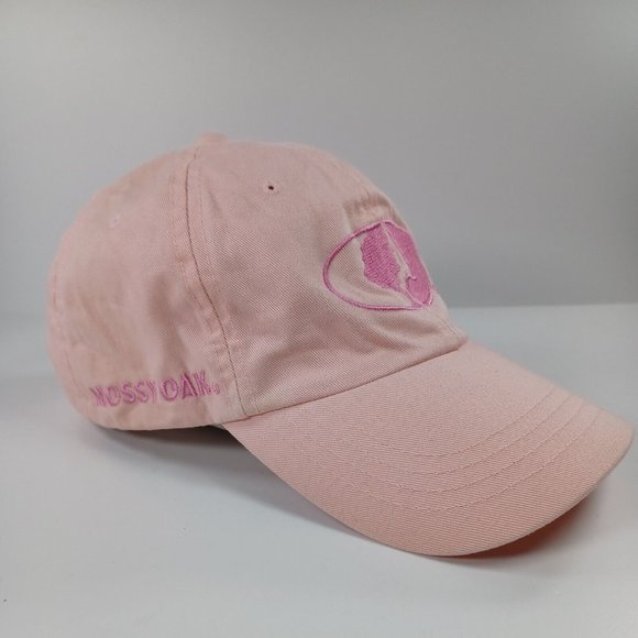 Mossy Oak OC Outdoors Pink Embroidered Hat Cap Adjustable Hunting Hiking - Picture 1 of 10